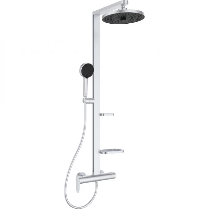 Душевая стойка IDEAL STANDARD ALU+ silver BD584SI Душевая стойка IDEAL STANDARD ALU+ silver BD584SI