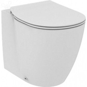 Напольный пристенный унитаз-соло IDEAL STANDARD CONNECT AQUABLADE, гор. выпуск, с крепежом